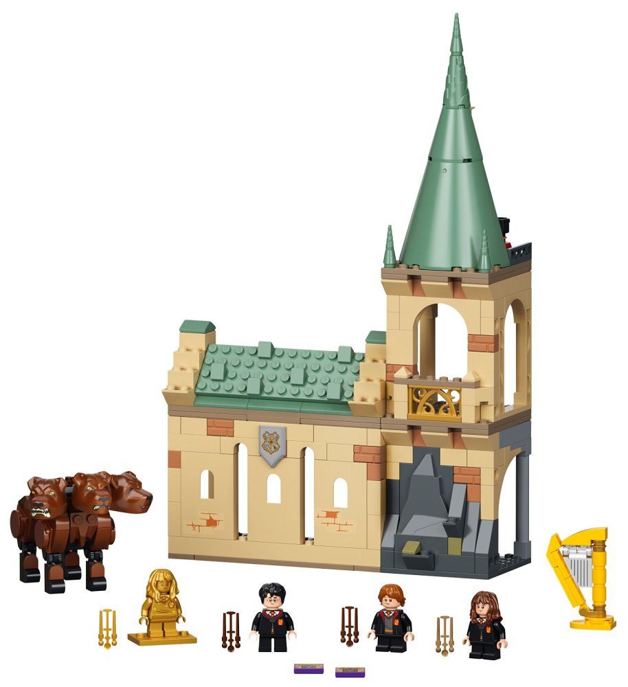 lego harry potter hogwarts fluffy encounter