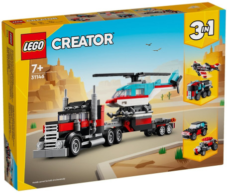 Lego Creator 31146 Flatbed Truck with Helicopter