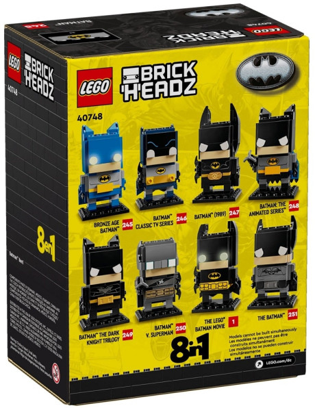 Lego BrickHeadz 40748 Batman 8in1 Figure-1