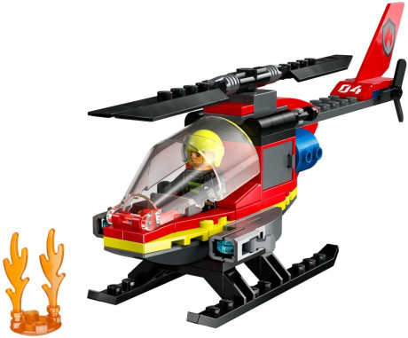 Lego City 60411 Fire Rescue Helicopter-1