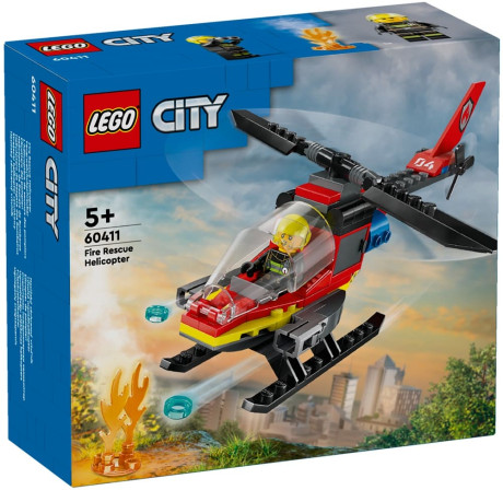 Lego City 60411 Fire Rescue Helicopter